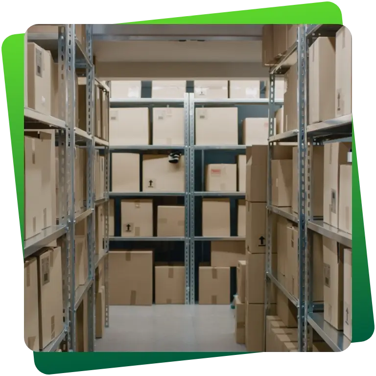 półki z&nbsp;paczkami